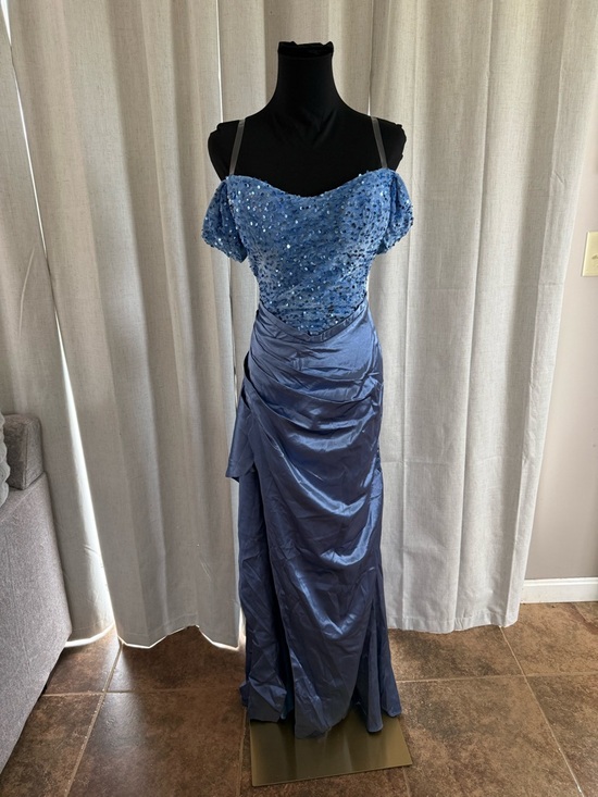 formal dress Dresses & Skirts - Blue Formal/Prom Dress with Sequins Size 12 NWT